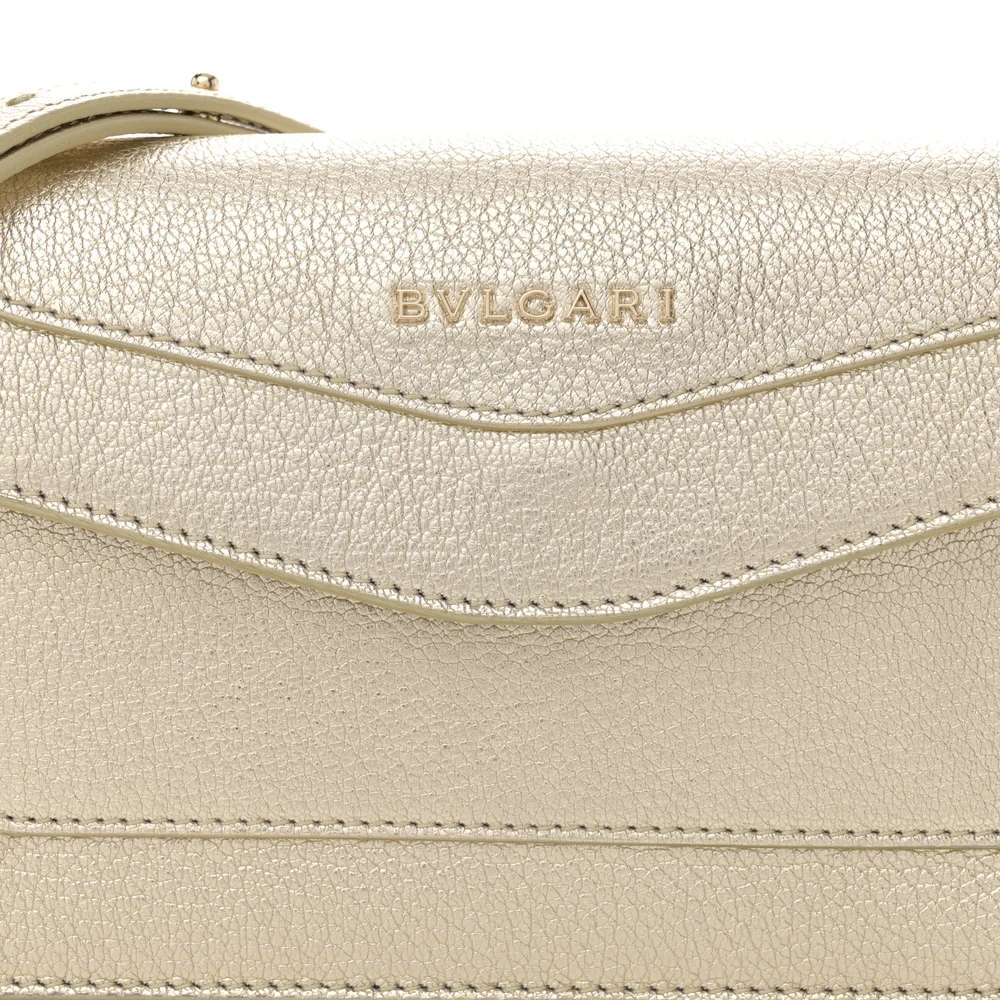 Lushentic Grade Replica Mini Snake Strap Clutch in Metallic Gold - Image 8