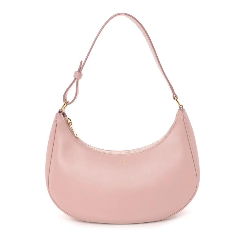 Lushentic Celine Medium Ava Shoulder Bag Rose Vintage Smooth Calfskin Leather Gold Hardware Front