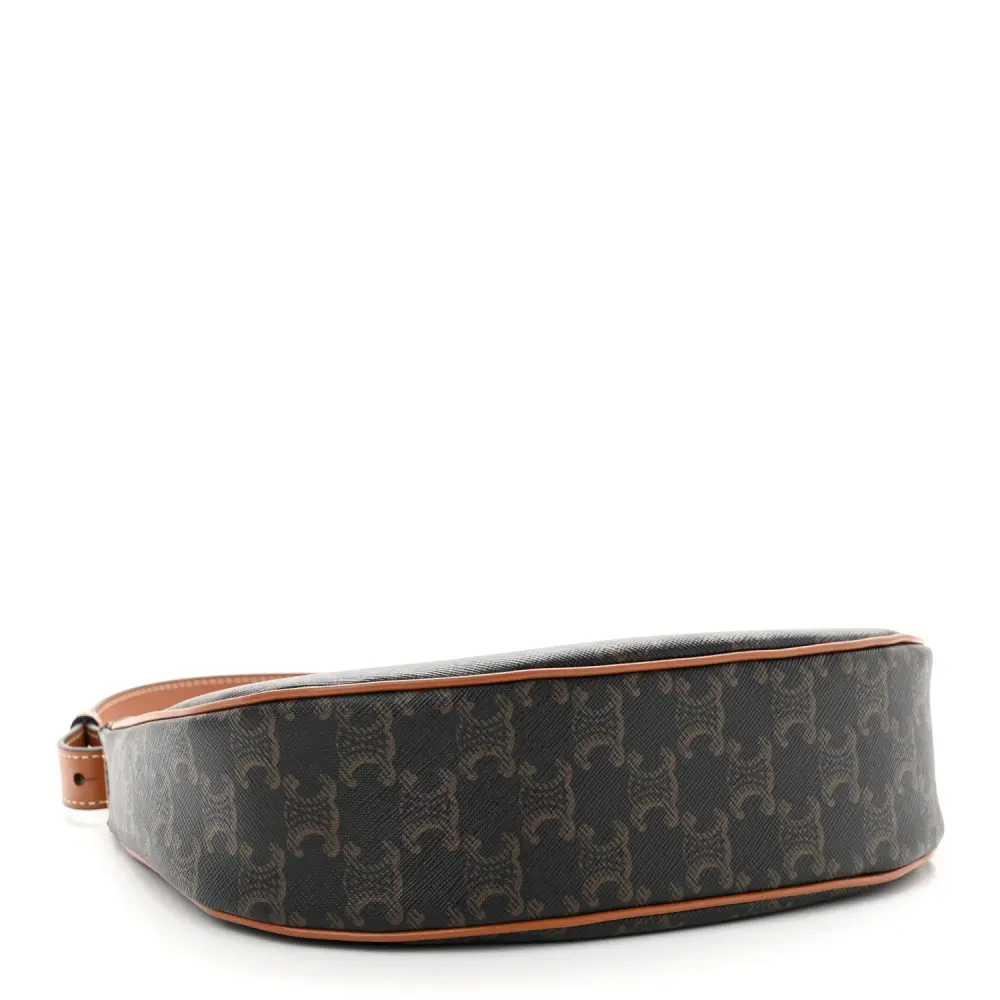 Lushentic Designer Bags - Medium Ava Shoulder Bag in Tan Triomphe - Image 6