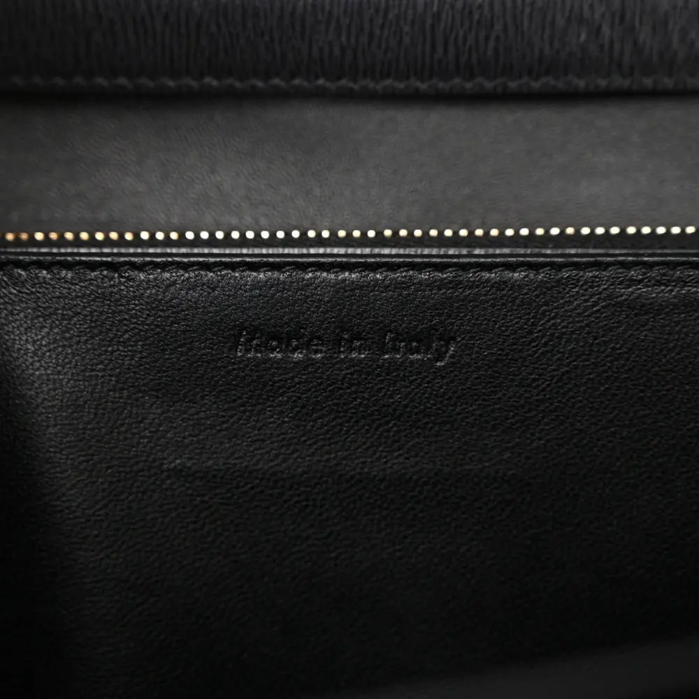 Lushentic Grade Handbags - Medium Classic Box Flap Bag in Black - Image 8