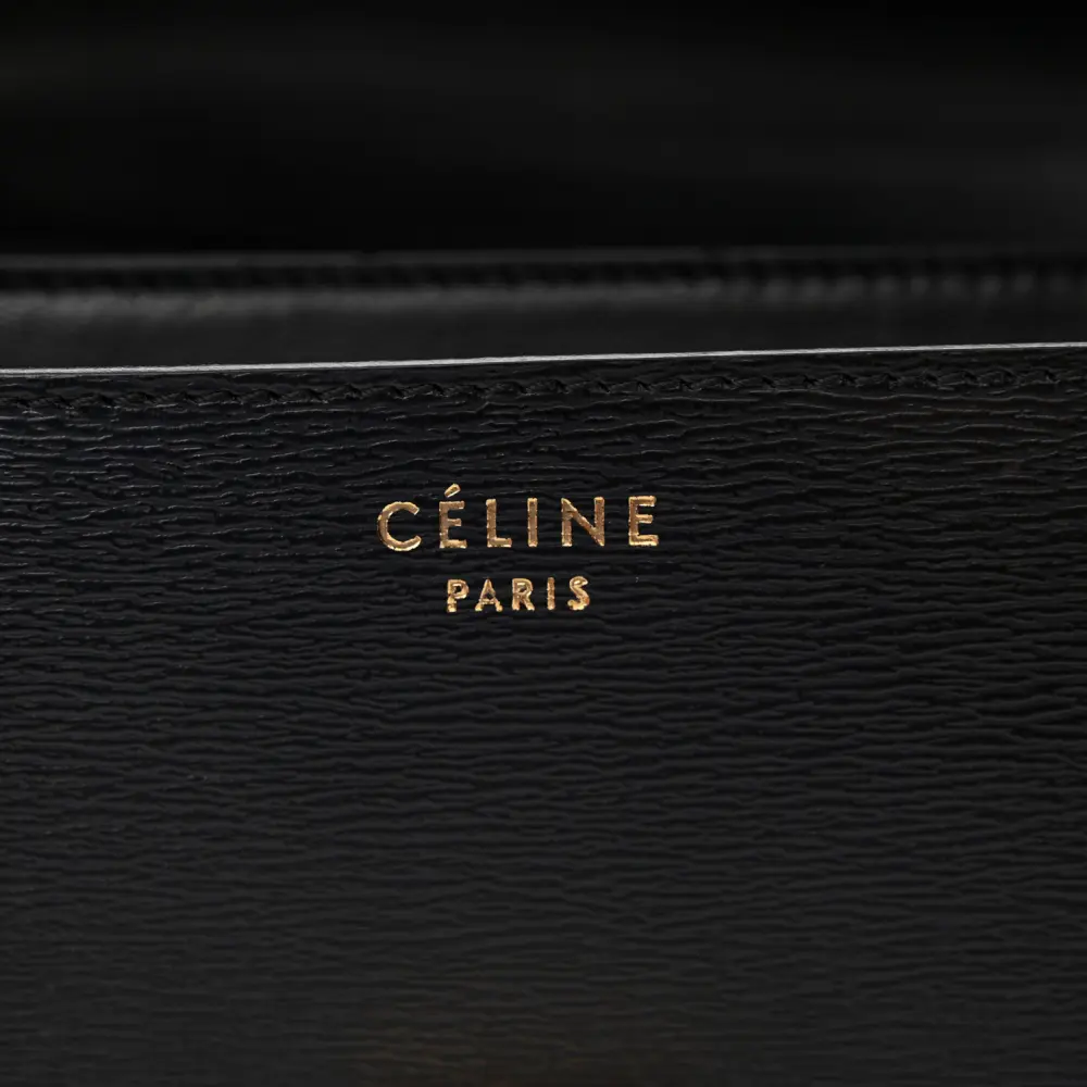 Lushentic Grade Handbags - Medium Classic Box Flap Bag in Black - Image 2