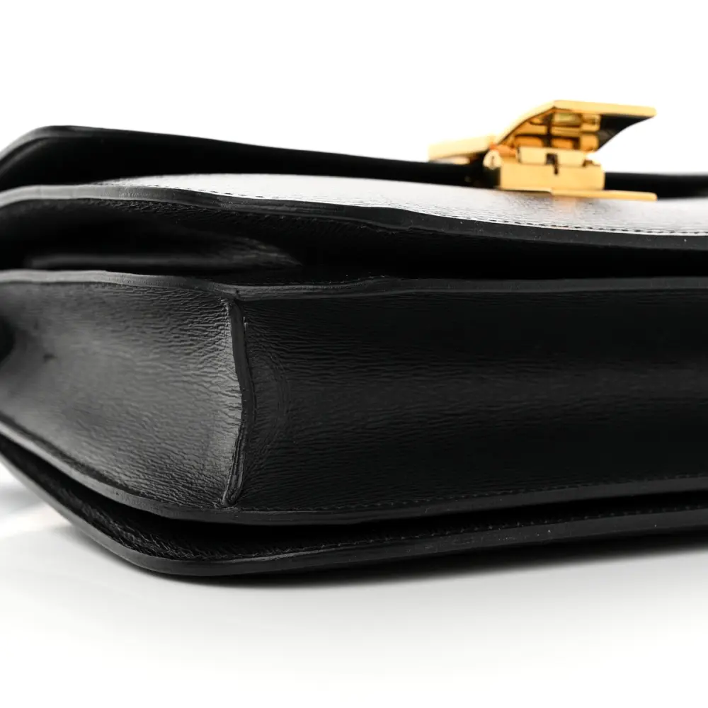 Lushentic Grade Handbags - Medium Classic Box Flap Bag in Black - Image 4