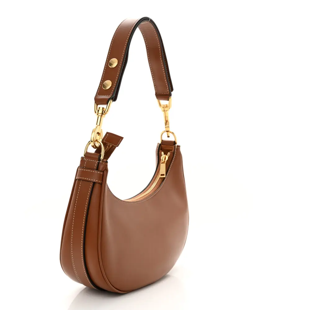 Lushentic Grade Bags - Ava Shoulder Bag in Tan Calfskin Leather - Image 3