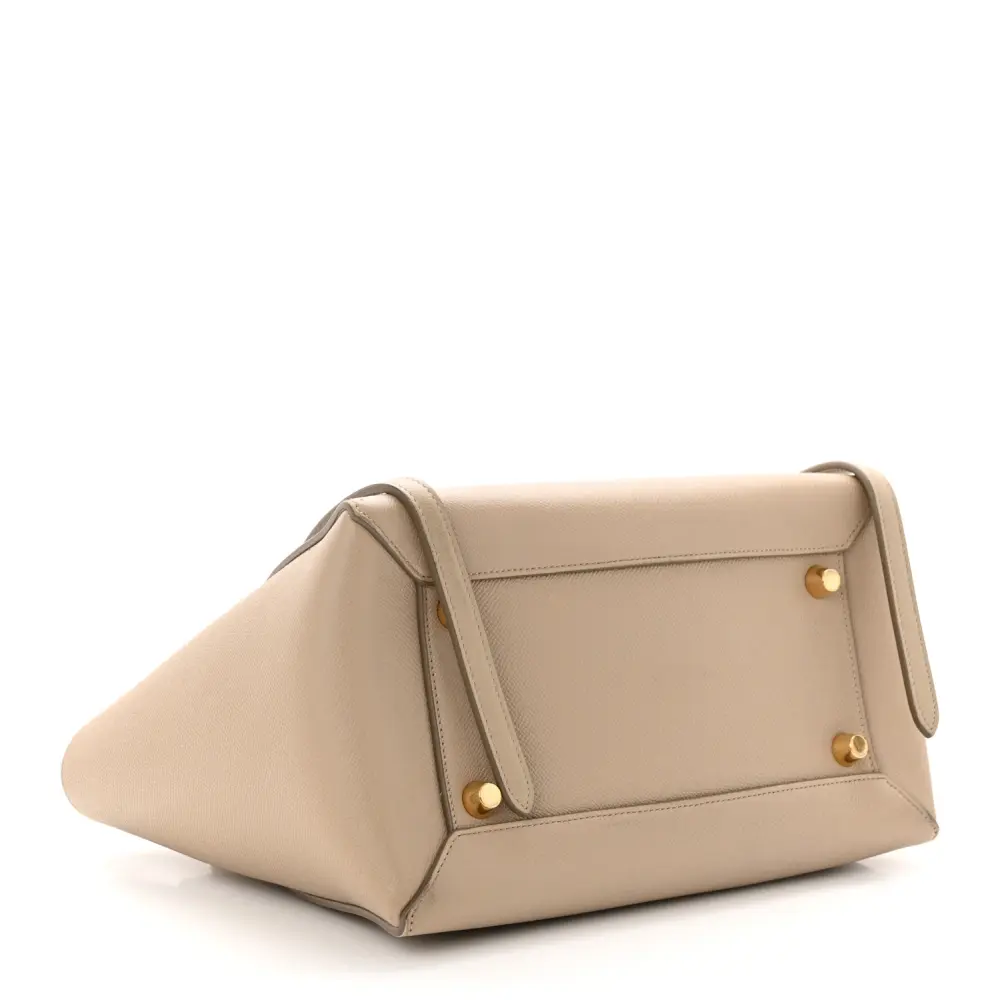 Lushentic Quality Handbags: Mini Belt Bag in Light Taupe Leather - Image 6
