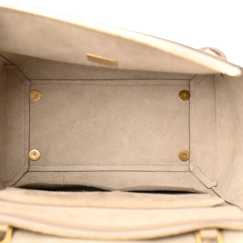 Lushentic Quality Handbags: Mini Belt Bag in Light Taupe Leather - Image 7