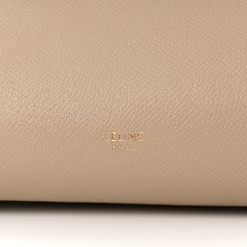 Lushentic Quality Handbags: Mini Belt Bag in Light Taupe Leather - Image 2