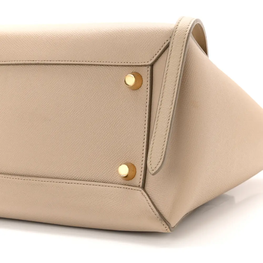 Lushentic Quality Handbags: Mini Belt Bag in Light Taupe Leather - Image 5