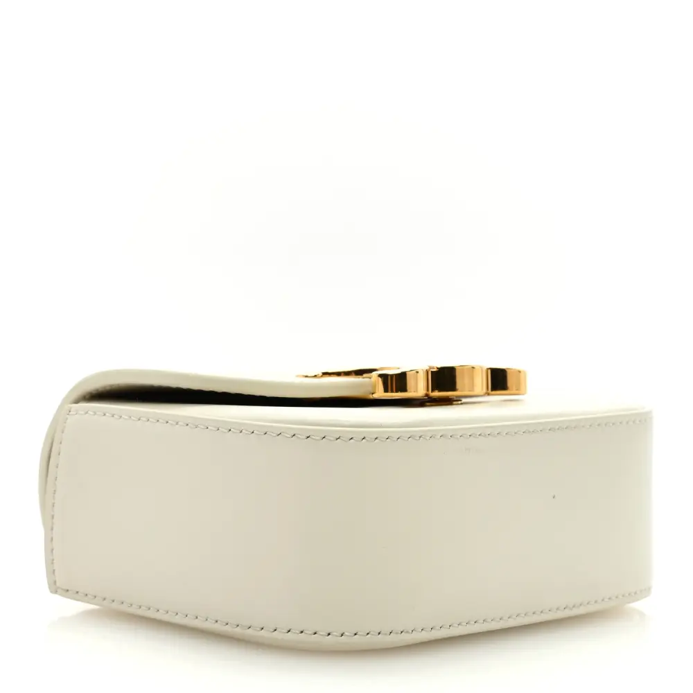 Lushentic Grade Handbags: Mini Triomphe in White Calfskin Gold - Image 6