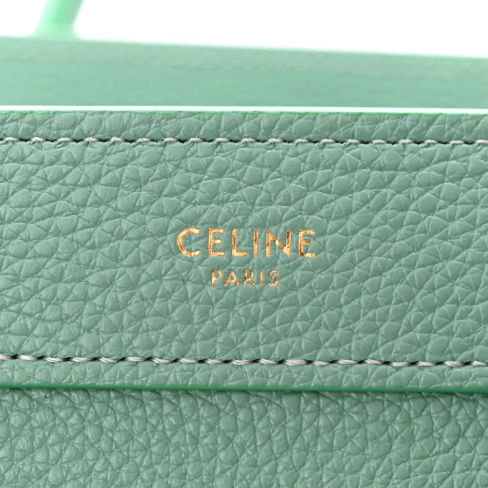 Lushentic Quality Bags - Nano Luggage Bag in Ice Mint Leather - Image 2