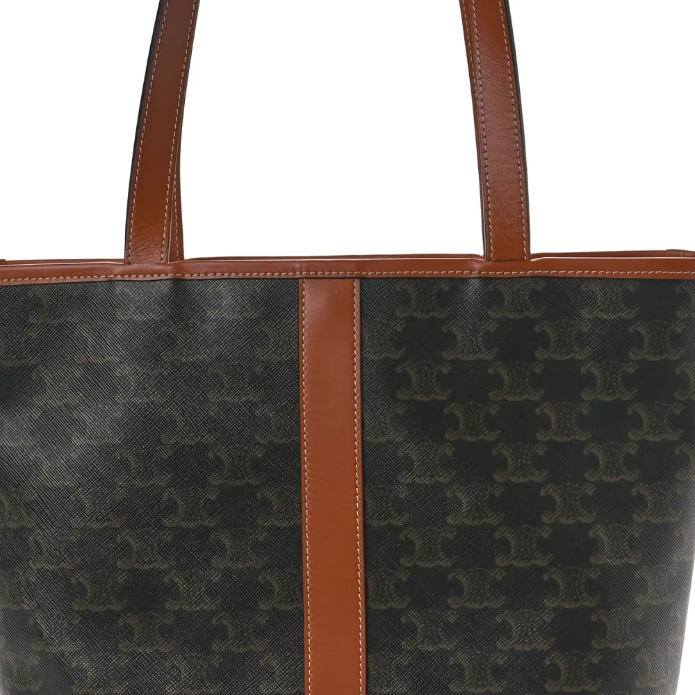 Lushentic Class Small Cabas Bag - Tan Triomphe Canvas Calfskin - Image 8