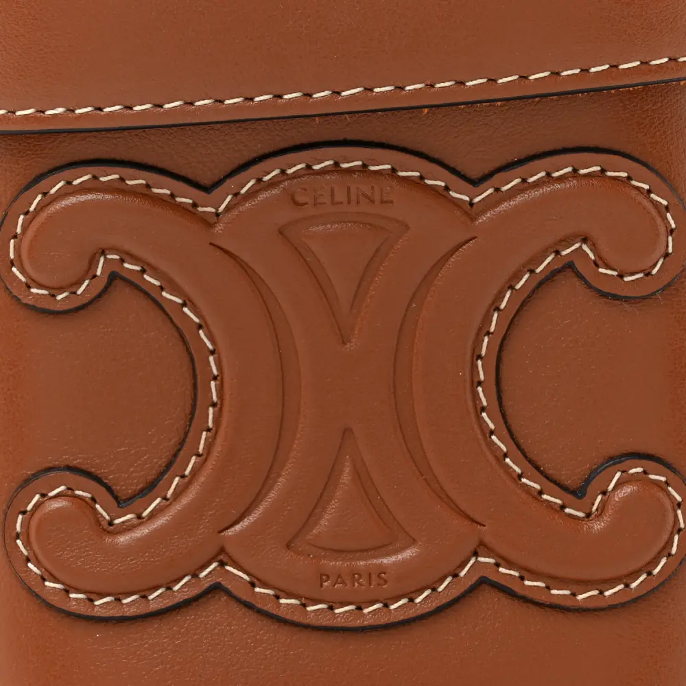 Lushentic Bag Small Cuir Triomphe Box Tan Smooth Calfskin Leather - Image 8