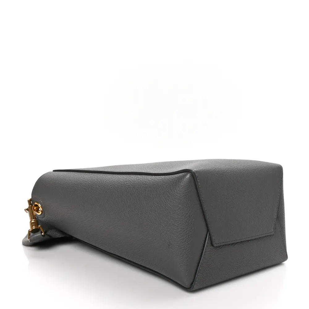 Lushentic Designer Small Sangle Bucket Bag in Kohl Leather - Image 6