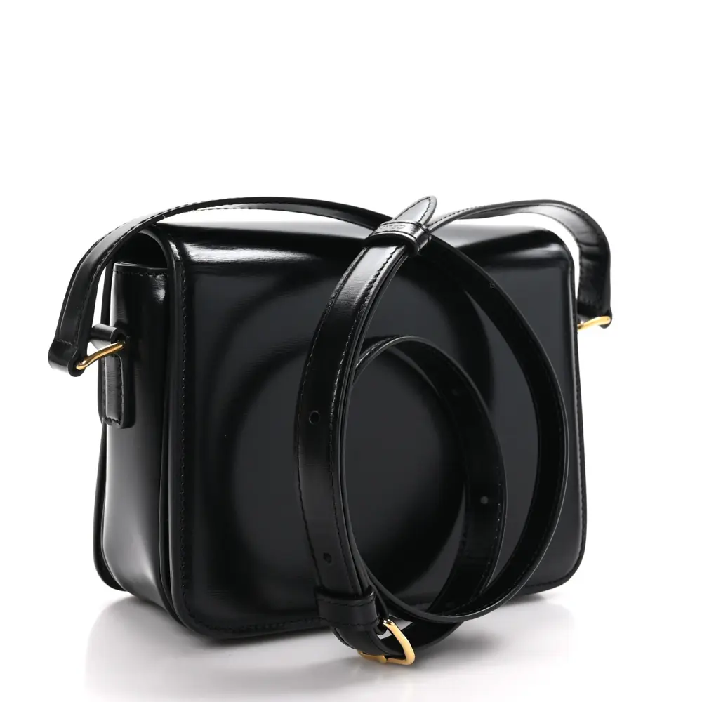 Lushentic Replicas Small Triomphe Bag - Black Calfskin, Gold Hardware - Image 3