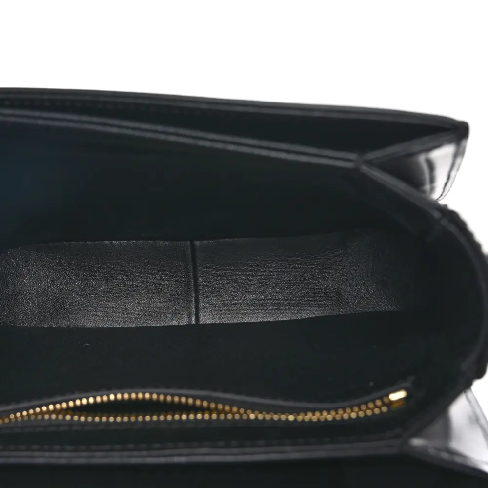 Lushentic Replicas Small Triomphe Bag - Black Calfskin, Gold Hardware - Image 7