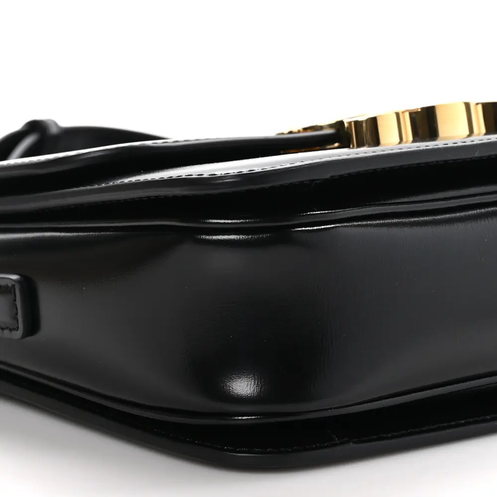 Lushentic Replicas Small Triomphe Bag - Black Calfskin, Gold Hardware - Image 4