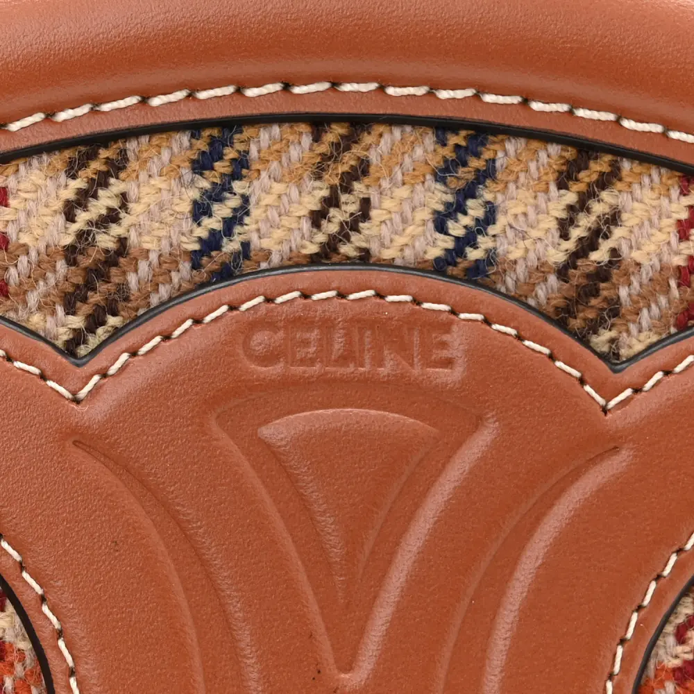 Lushentic Quality Bags: Small Triomphe Oval Purse in Tan Leather - Image 2