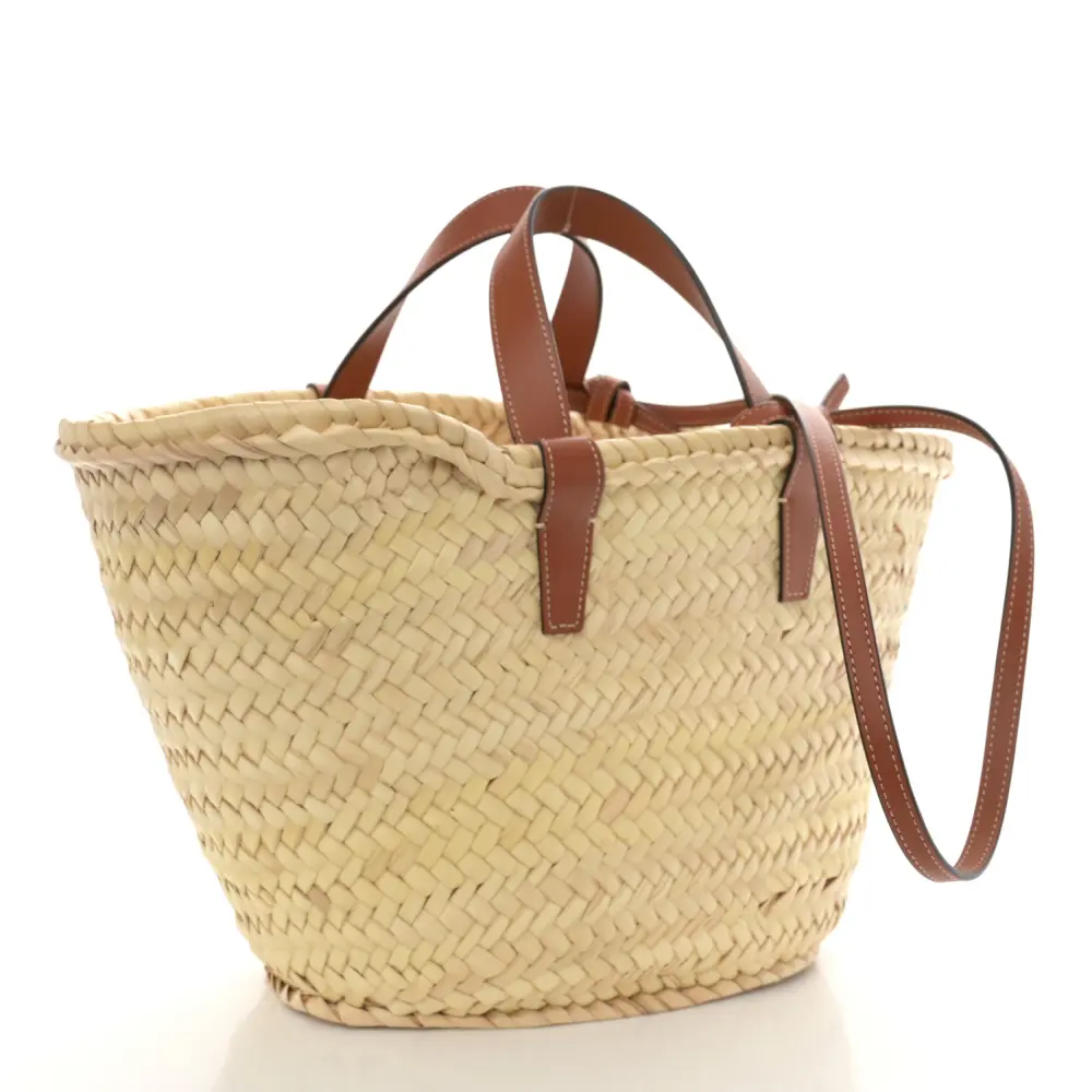 Lushentic Bags Review: Small Triomphe Tan Raffia Leather Elegance - Image 3