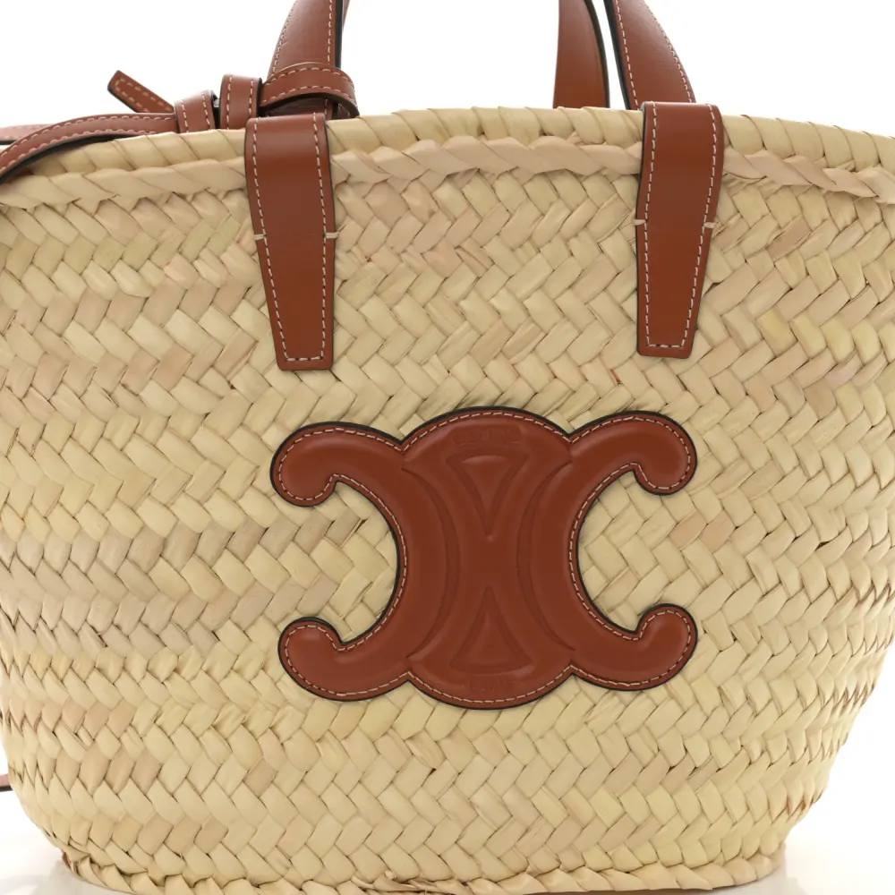 Lushentic Bags Review: Small Triomphe Tan Raffia Leather Elegance - Image 8