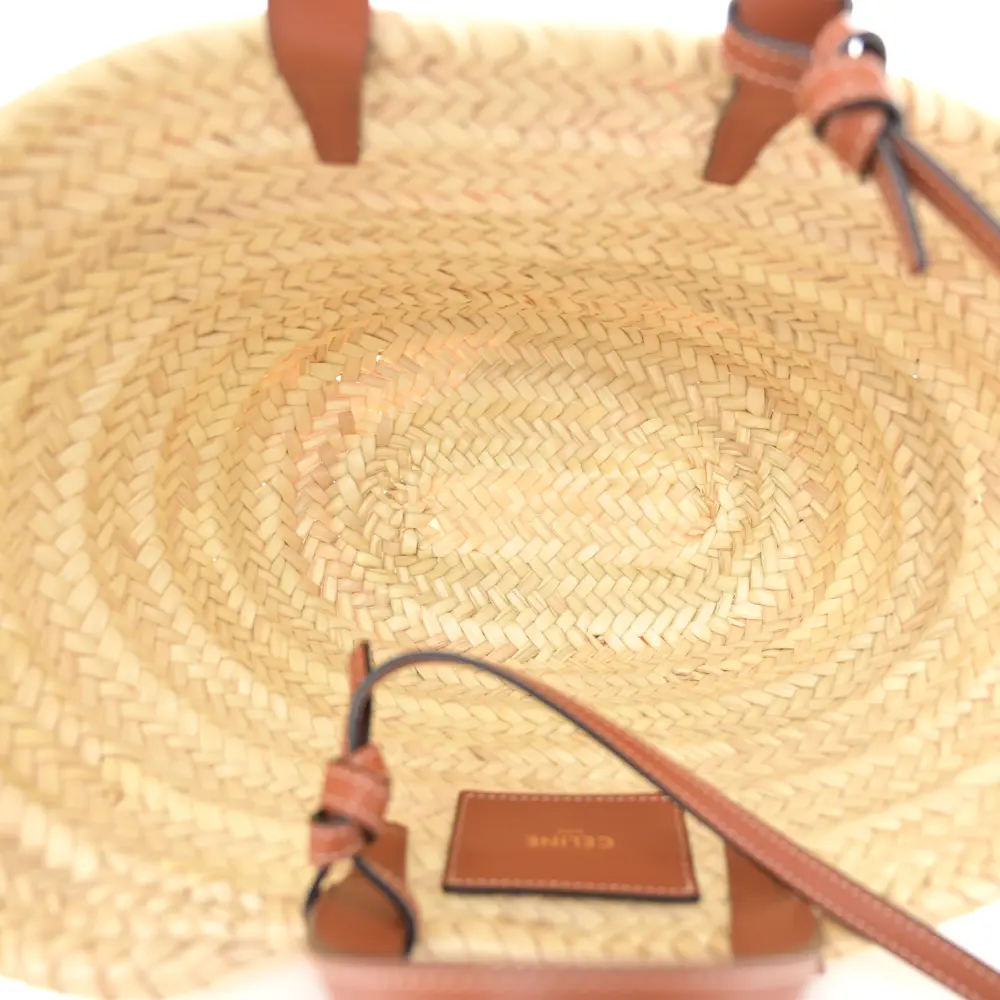 Lushentic Bags Review: Small Triomphe Tan Raffia Leather Elegance - Image 7