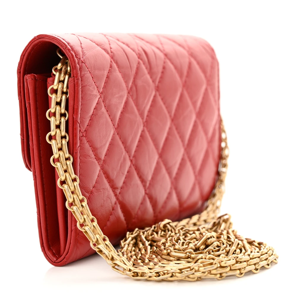 Lushentic Grade Bags 2.55 Reissue Wallet on Chain WOC Small Red - Image 3