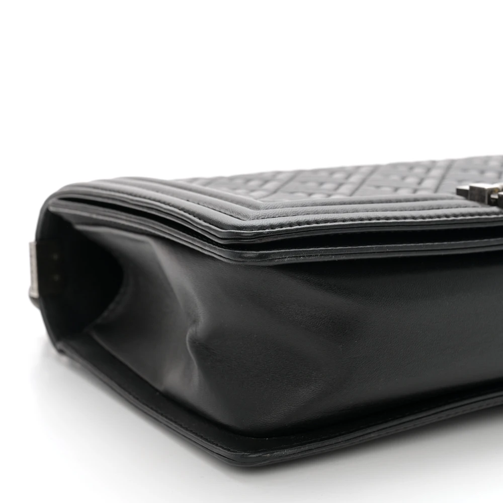 Lushentic Grade Bags: New Medium Black Quilted Lambskin Flap - Image 4