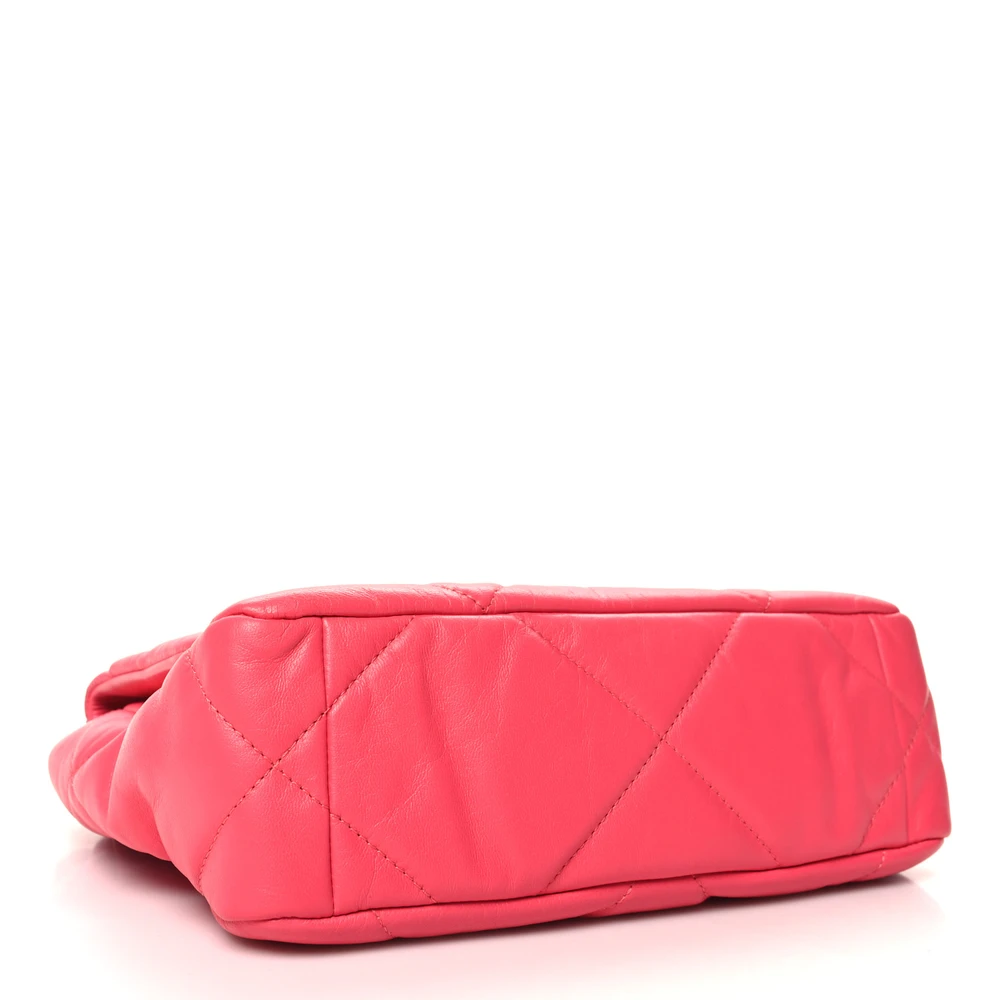 Lushentic Grade Replica Chanel 19 Flap Coral Leather Handbag - Image 6