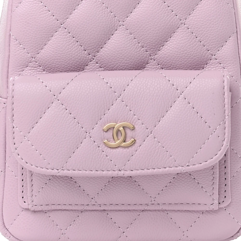 Lushentic Grade Designer Bags - Classic Backpack Mini Light Purple - Image 8