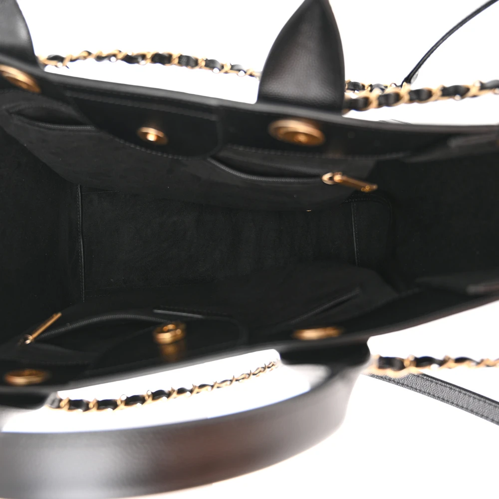 Lushentic Grade Bags: Deauville Tote in Black Quilted Leather - Image 7