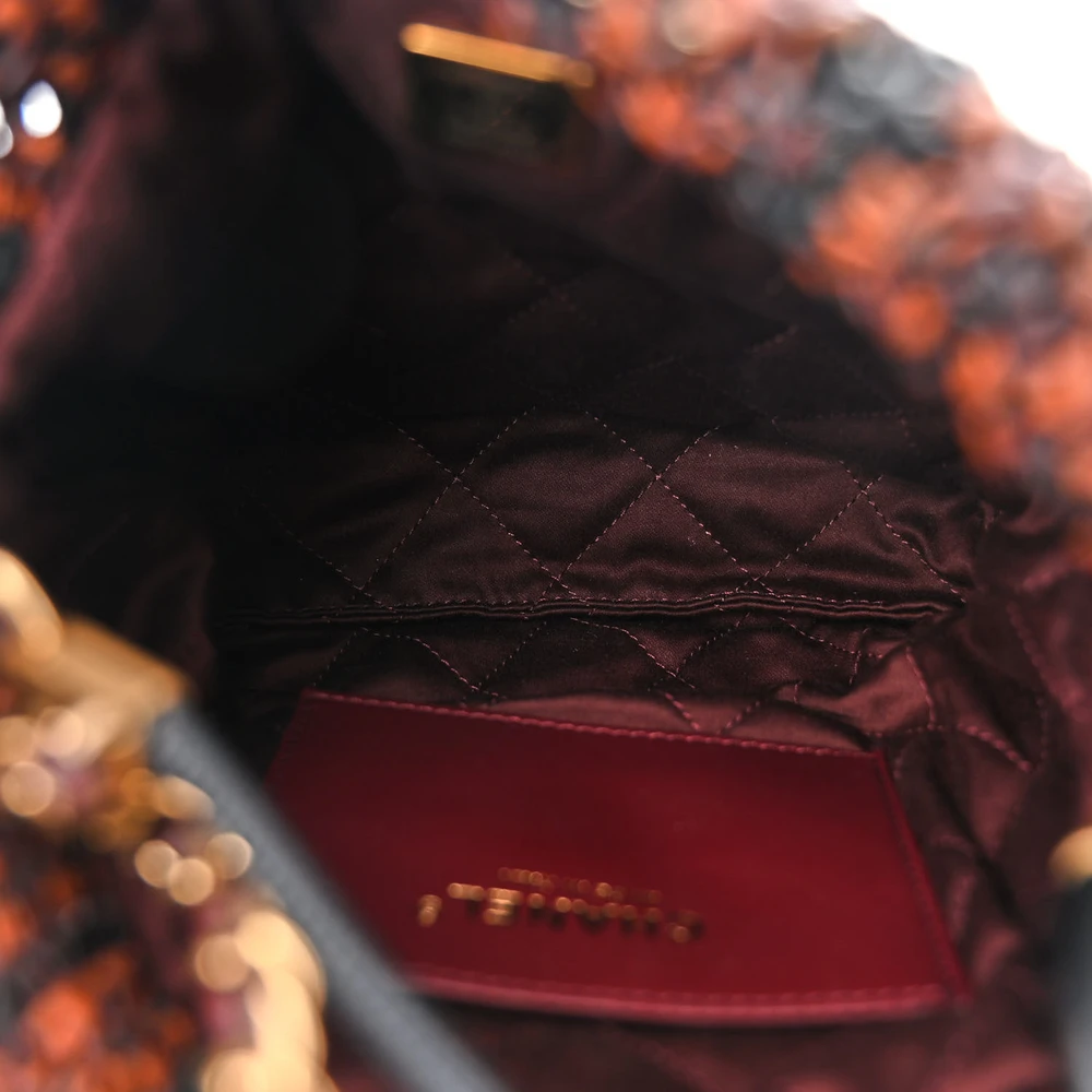 Lushentic Grade Replica Chanel 22 Calfskin Leather with Aged Gold Hardware - Image 7