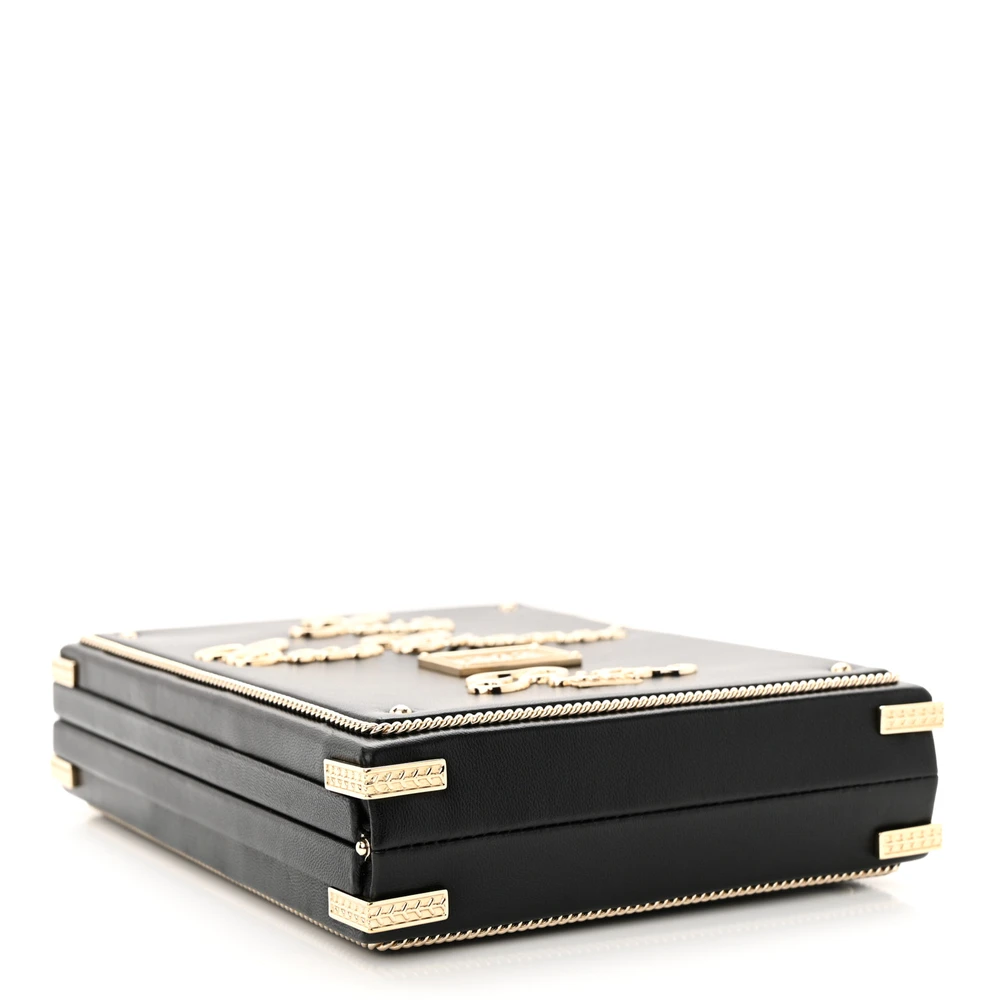 Lushentic Grade Minaudiere: Small Black Quilted Evening Bag - Image 6