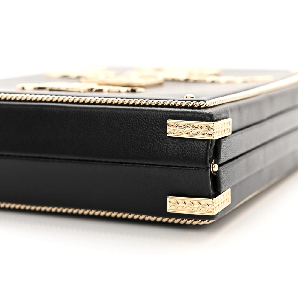 Lushentic Grade Minaudiere: Small Black Quilted Evening Bag - Image 5