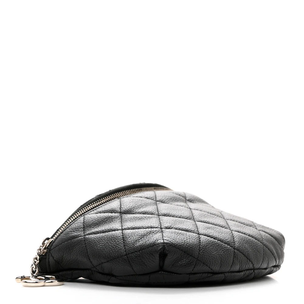 Lushentic Grade Bags - Waist Belt Bag in Black Quilted Leather - Image 6