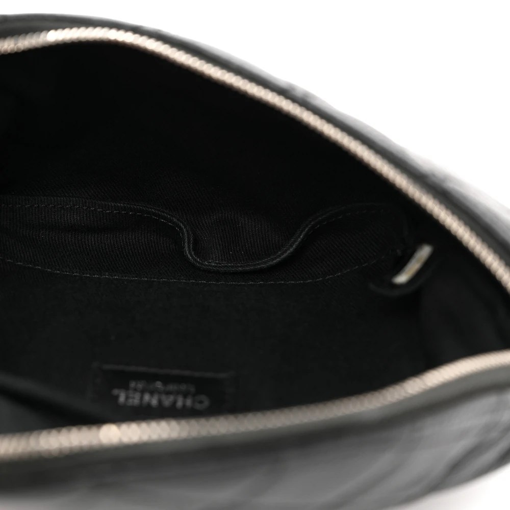 Lushentic Grade Bags - Waist Belt Bag in Black Quilted Leather - Image 7
