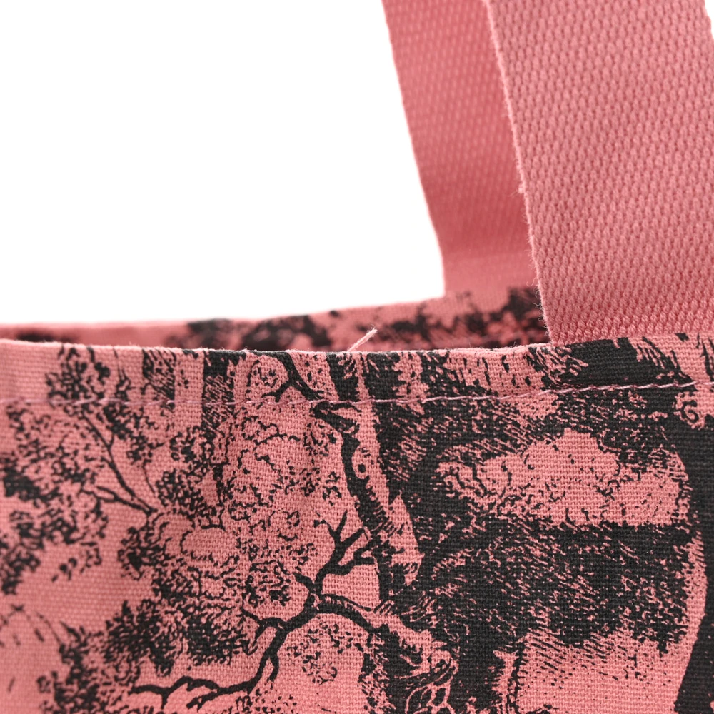 Lushentic Grade Bag Large Dioriviera Tote Pink Grey Canvas - Image 7