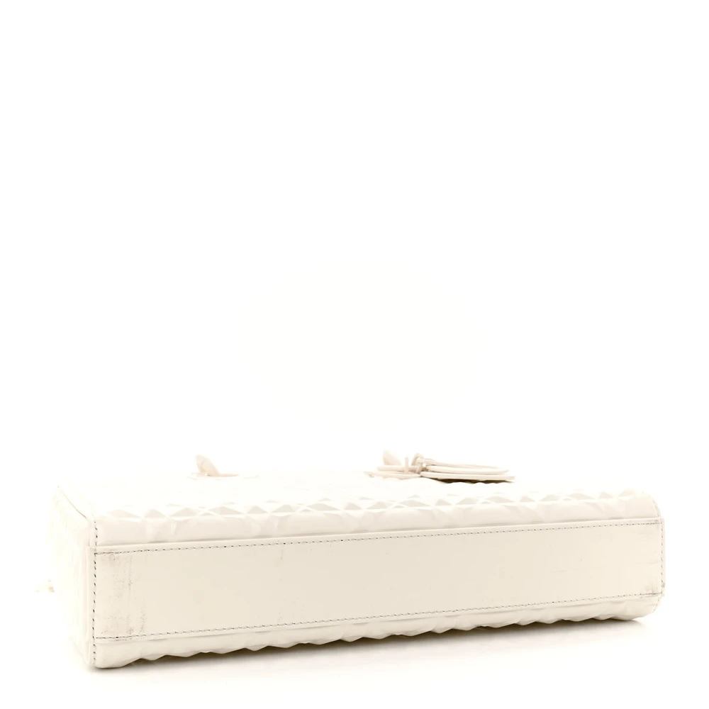Lushentic Bags Medium Lady D Joy Latte Diamond Cannage Calfskin - Image 5