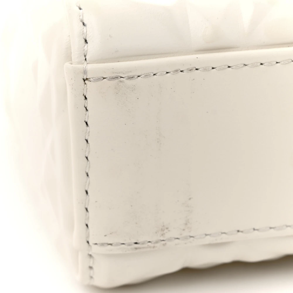 Lushentic Bags Medium Lady D Joy Latte Diamond Cannage Calfskin - Image 8