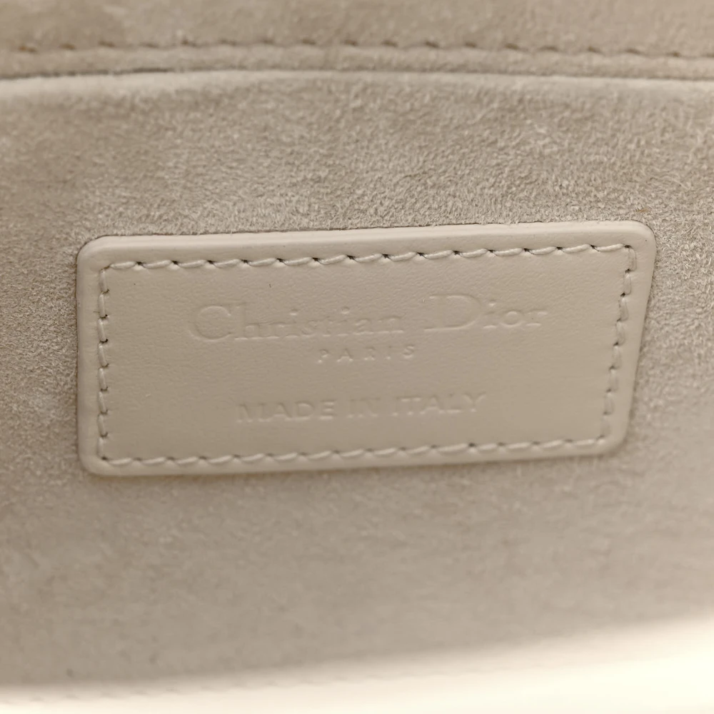Lushentic Bags Medium Lady D Joy Latte Diamond Cannage Calfskin - Image 10