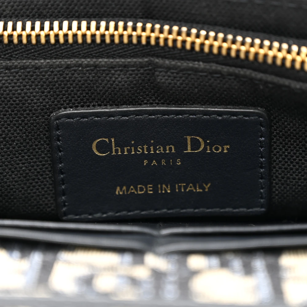 Lushentic Grade Bags Montaigne 30 2 in 1 Pouch Blue Dior Oblique Canvas - Image 2