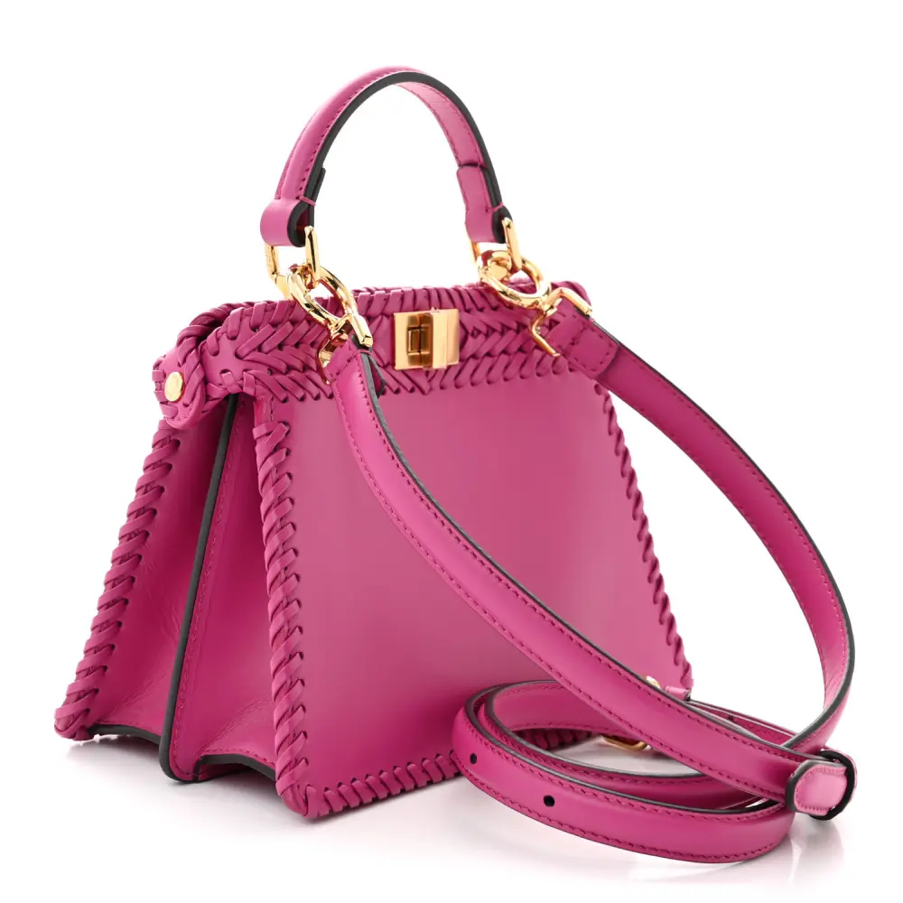 Lushentic Designer Intreccio Petite Peekaboo I See U Satchel Ciclamino - Image 3