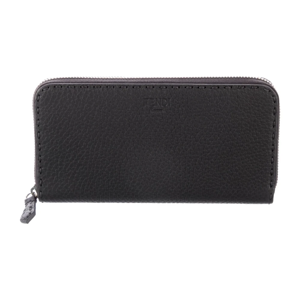 Lushentic Grade Bags Medium Continental Wallet in Black Calfskin Leather