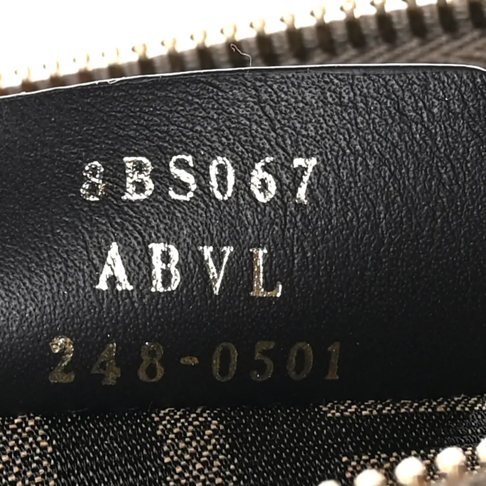 Lushentic Designer Mini Logo-Embossed Boston Bag in Dark Grey - Image 9