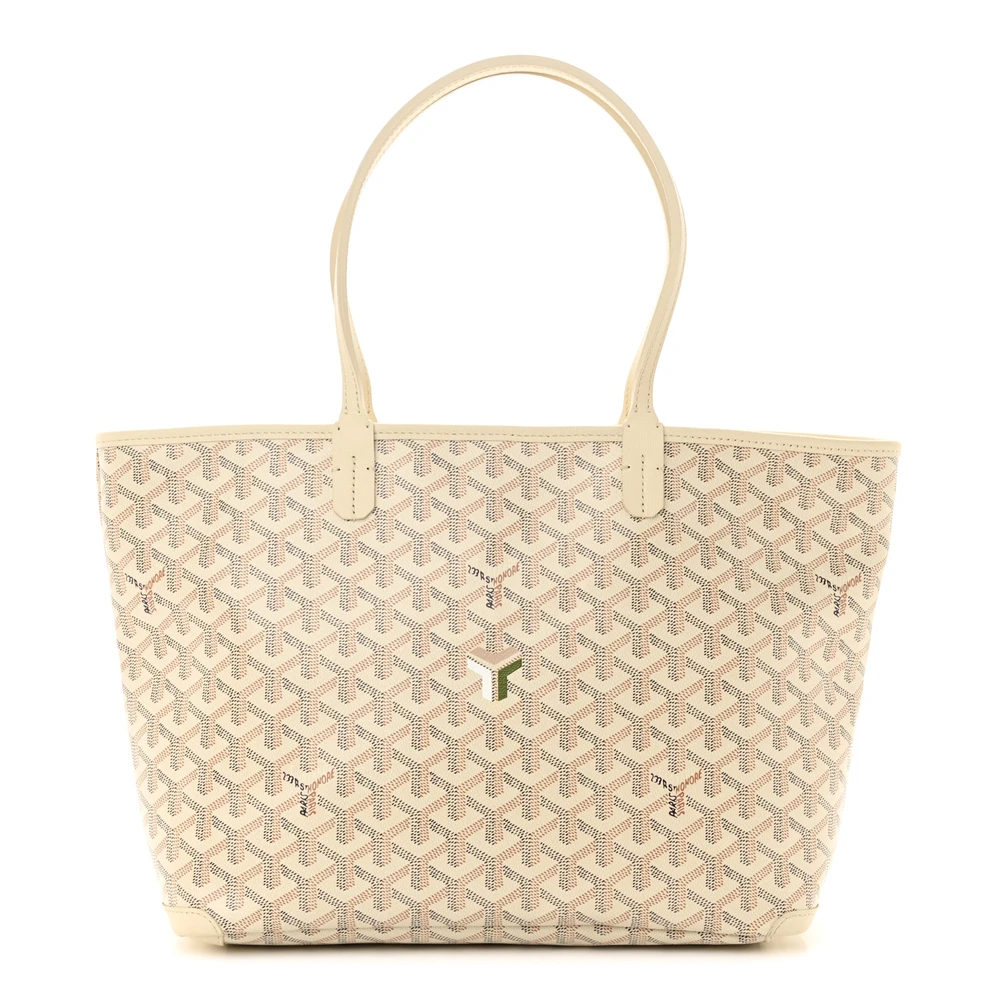 Lushentic Goyard Artois Tote PM Sand Goyardine Canvas Front