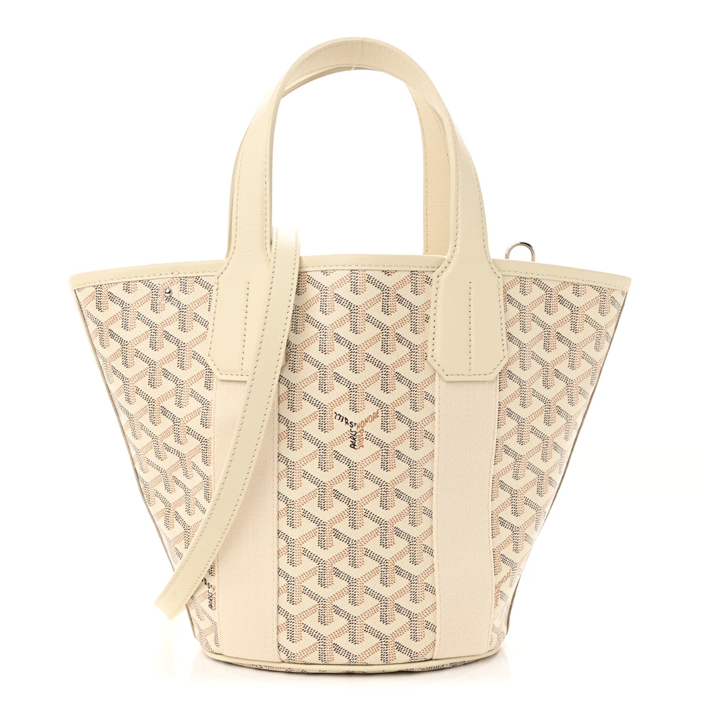 Lushentic Goyard Belharra Tote PM Sand Goyardine Canvas Front