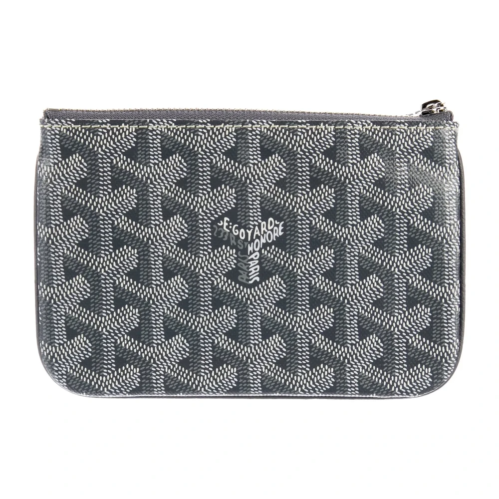 Lushentic Handbag Medium Wallet in Grey Goyardine Canvas - Image 2