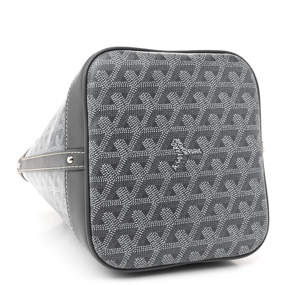 Lushentic Quality Handbags - Petit Flot Bucket Bag PM Grey Goyardine - Image 6