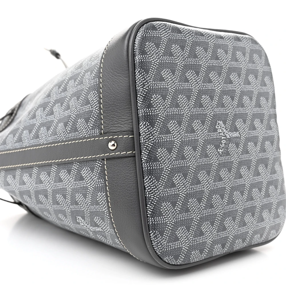 Lushentic Quality Handbags - Petit Flot Bucket Bag PM Grey Goyardine - Image 4