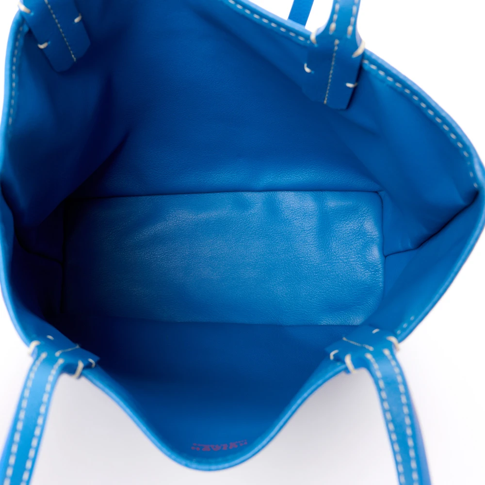 Lushentic Grade Bags: Reversible Mini Anjou Tote in Sky Blue Goyardine - Image 7