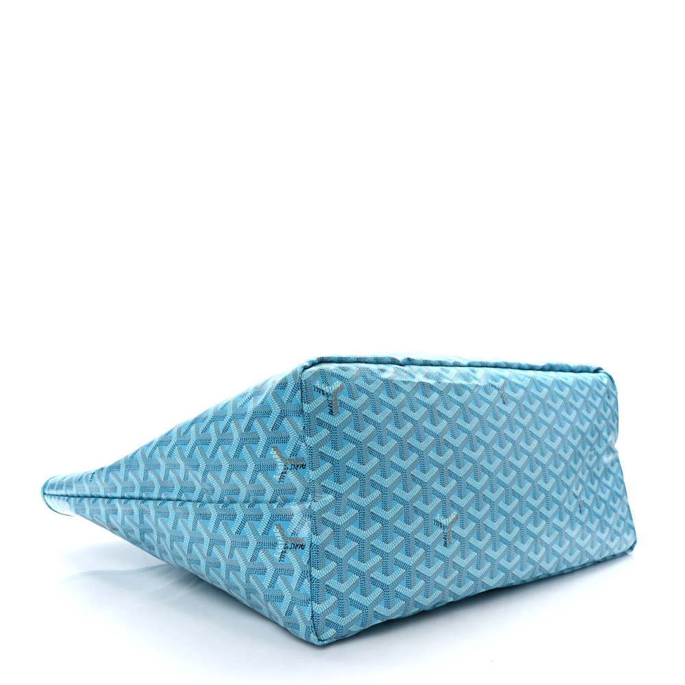 Lushentic Grade Replica Saint Louis Balise Beach Towel Set GM Turquoise Goyardine Canvas - Image 6