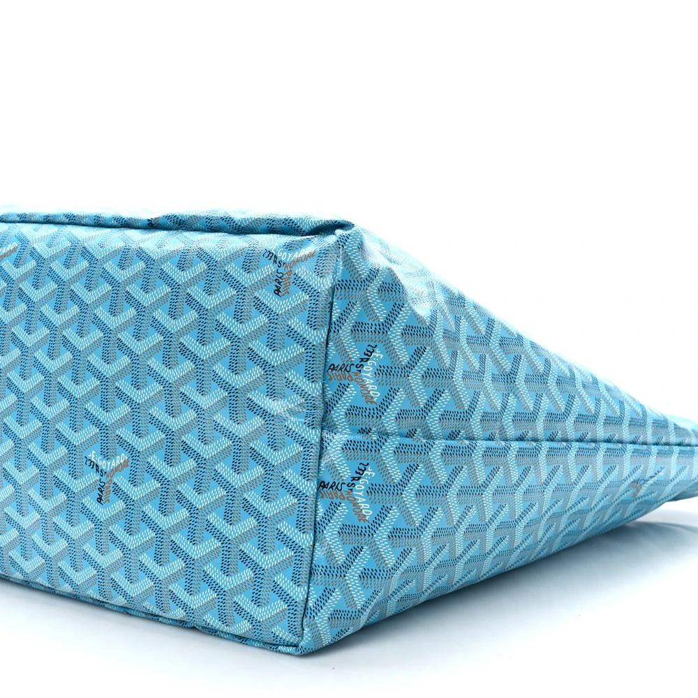 Lushentic Grade Replica Saint Louis Balise Beach Towel Set GM Turquoise Goyardine Canvas - Image 5