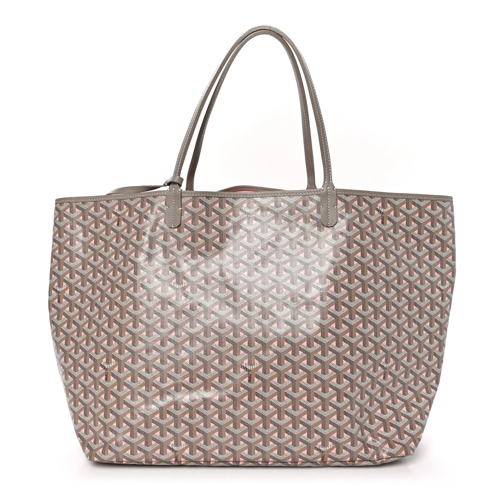Lushentic Goyard Saint Louis Claire Voie GM Grege Powder Pink Goyardine Canvas Front